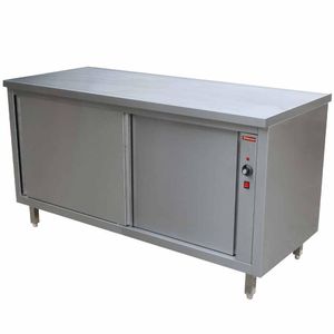 Diamond TE127/B 2 Sliding Doors Heating Cupboard - TE127-B - 1