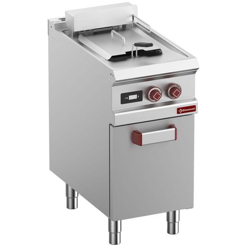 Diamond E7/F13A4-ND Single Basket Freestanding Electric Fryer on Neutral Closed Cupboard, 9kW - E7-F13A4-ND - 1