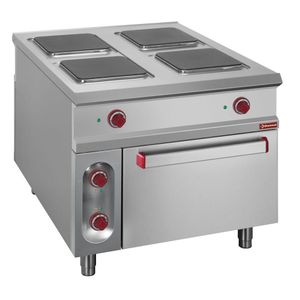 Diamond E1/4PQF2 4 Stove Freestanding Electric Range Cooker on Electric Oven, 23kW - E1-4PQF2 - 1