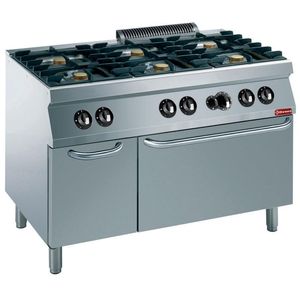 Diamond G17/6BFA12-N 6 Stove Freestanding Gas Range Cooker on Gas Oven & Neutral Cupboard - G17-6BFA12-N - 1