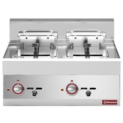 Diamond E65/F20-7T-9_9KW-N Double Basket Countertop Electric Fryer, 18kW - E65-F20-7T-9_9KW-N - 2