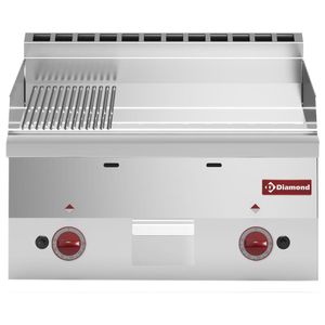 Diamond G60/PMCD6T-N 2/3 Smooth 1/3 Grooved Gas Chrome Cooking Plate - G60-PMCD6T-N - 1