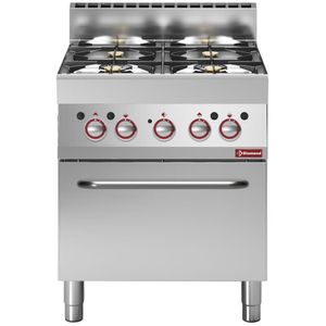 Diamond G65/4BFEV7-N 4 Stove Freestanding Gas Range Cooker on Electric Convection Oven, 3.96kW - G65-4BFEV7-N - 1