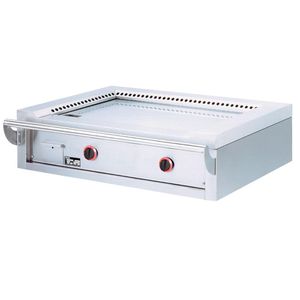 Diamond TPG2-12/T Tabletop 2 Area Gas Teppanyaki Plate - TPG2-12-T - 1