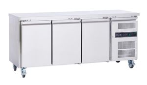 Sterling Pro Cobus SPCR305AV A-Energy Rated Three Door Gastronorm Fridge Counter, 417 Litres - SPCR305AV - 1