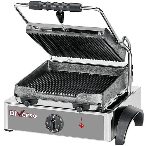 Diverso WR-GR42-33 Electric panini grill, ribbed plates - WR-GR42-33 - 2