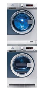 Electrolux Professional WE170V/TE1120 myPro Smart Washer & Condenser Tumble Dryer Stack Combo - WE170V-TE1120 - 1