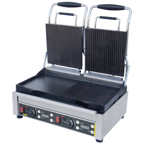 Buffalo Double Contact Grill Half Flat - L555 - 3