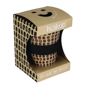 Huskup Rice Husk Compostable Reusable Coffee Cup Pebbles 14oz - DB631 - 3
