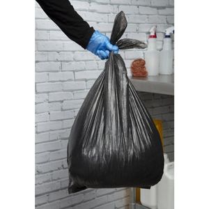 Jantex Large Medium Duty Black Bin Bags 80Ltr (Pack of 10) - GE789 - 3