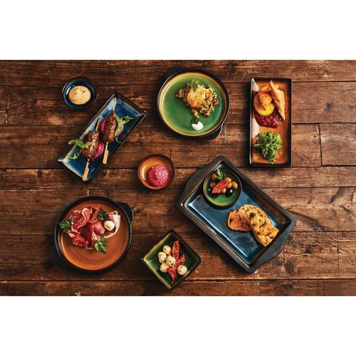 Olympia Nomi Rectangular Plate Blue 245mm (Pack of 6) - HC331 - 3