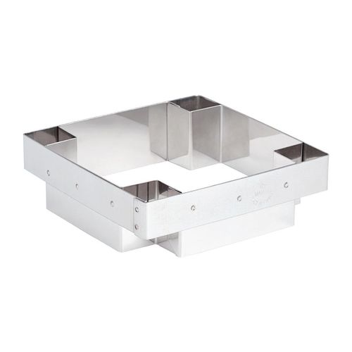 Matfer Bourgeat Mozaik Square Tartlet 107mm - CP741 - 1