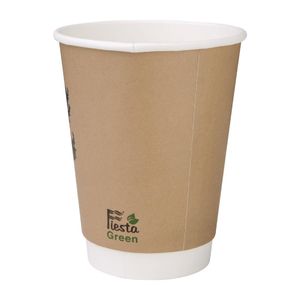 Fiesta Compostable Coffee Cups Double Wall 355ml / 12oz (Pack of 500) - DY987 - 3