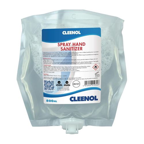 Cleenol Hand Sanitiser Spray 800ml (Pack of 3) - FS070 - 1