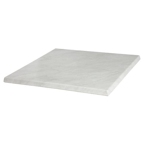 Werzalit Pre-drilled Square Table Top Carrara 700mm - GT166 - 3