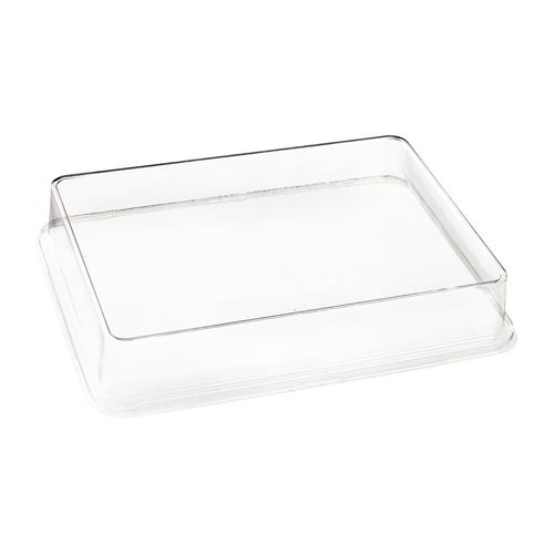 Solia RPET Lid for Bagasse Sushi Tray FC780 Clear 200x150x20mm (Pack of 50) - FS382 - 1
