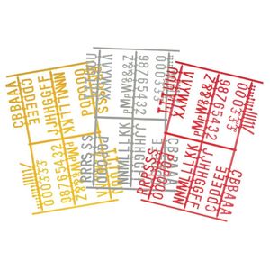 Beaumont Peg Board 20mm Letters 540 Characters Red (Pack of 20) - HC764 - 3