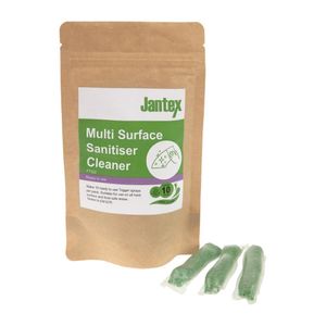 Jantex Green Kitchen Surface Sanitiser Sachets (Pack of 10) - FT322 - 3