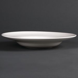 Olympia Lumina Fine China Pasta or Soup Bowls 310mm Large (Pack of 2)