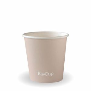 BioPak 4oz (63mm) Aqueous Single Wall BioCup (Case of 2000) - ABC-4-UK - 1