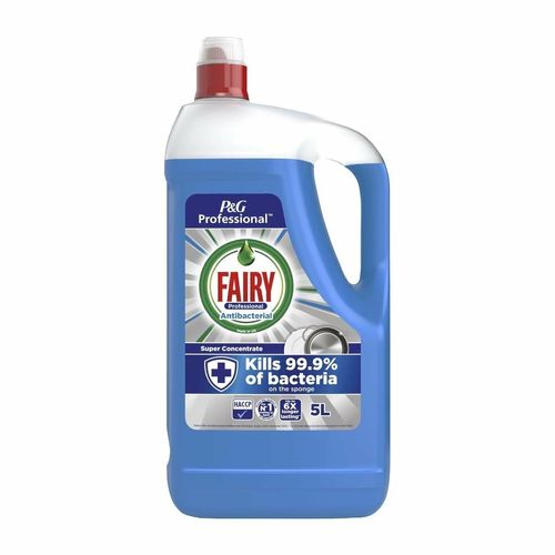 Fairy Professional Super Concentrated Washing Up Liquid Antibacterial 5Ltr (Pack of 2) - DX557 - 1