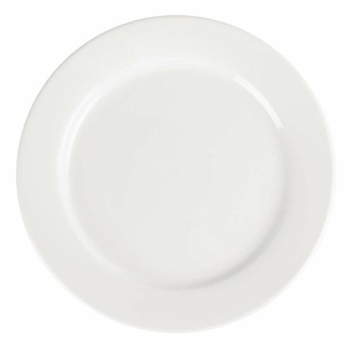 Olympia Whiteware Wide Rimmed Plates 280mm (Pack of 6) - CB482 - 6