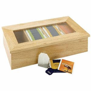Olympia Hevea Wood Tea Box - CB808 - 1