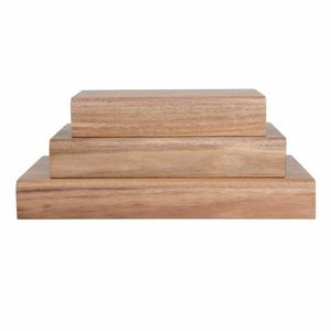 Olympia FSC Acacia Wood Riser Set (Pack of 3) - CP697 - 3