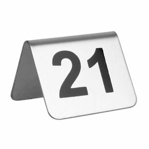 Stainless Steel Table Numbers 21-30 (Pack of 10) - U048 - 1