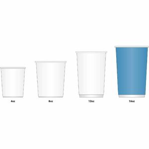 Fiesta Recyclable Ripple Wall Takeaway Coffee Cups Black 455ml / 16oz (Pack of 25) - CM542 - 3