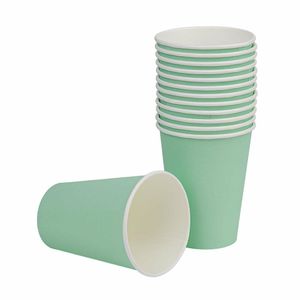 Fiesta Recyclable Single Wall Takeaway Coffee Cups Turquoise 340ml / 12oz (Pack of 1000) - GP404 - 3
