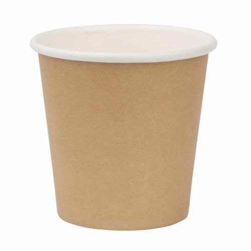 Fiesta Recyclable Espresso Cups Single Wall Kraft 112ml / 4oz (Pack of 50) - GP446 - 1