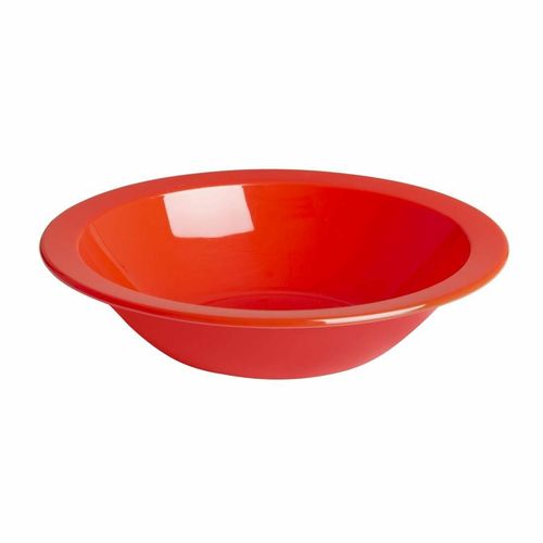 Olympia Kristallon Polycarbonate Bowls Red 172mm (Pack of 12) - CB774 - 1