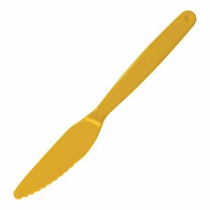 Olympia Kristallon Polycarbonate Knife Yellow (Pack of 12) - DL115 - 1