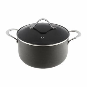 Vogue Anodised Aluminium Non Stick Casserole Pan 240mm - CN950 - 3