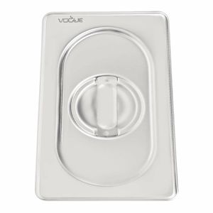 Vogue Heavy Duty Stainless Steel 1/9 Gastronorm Pan Lid - DW460 - 3