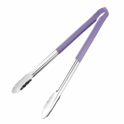 Hygiplas Colour Coded Serving Tong Purple 405mm - HC853 - 1