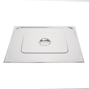 Vogue Stainless Steel 2/1 Gastronorm Lid - K939 - 1