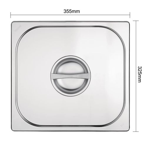 Vogue Stainless Steel 2/3 Gastronorm Lid - K970 - 5