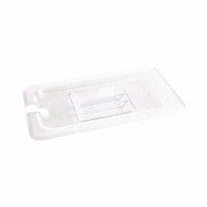 Vogue Polycarbonate 1/4 Gastronorm Lid Notched - U253 - 1