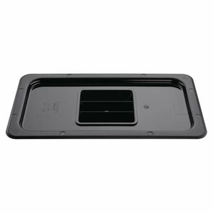 Vogue Polycarbonate 1/3 Gastronorm Lid Black - U476 - 1