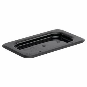 Vogue Polycarbonate 1/9 Gastronorm Lid Black - U479 - 1