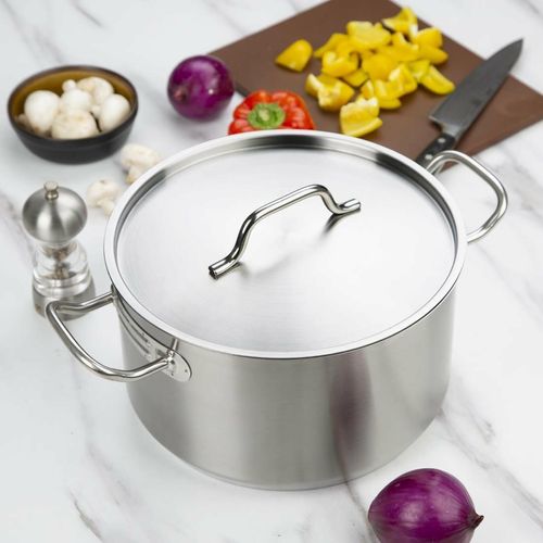 Vogue Stainless Steel Saucepan Lid 280mm - M951 - 6