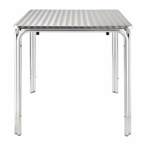 Bolero Square Stacking Table Stainless Steel 700mm - U505 - 1
