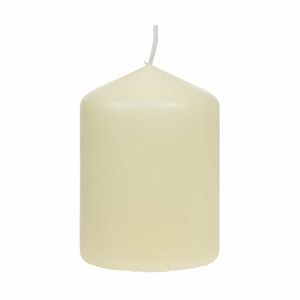 Ivory Pillar Short 3inch Candle (Pack of 12) - CR448 - 1
