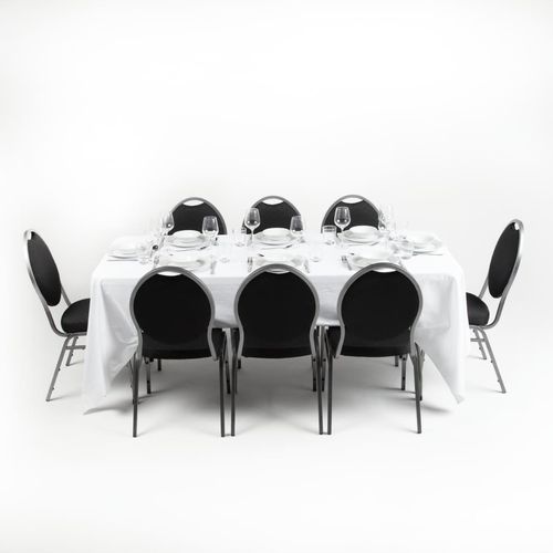 Bolero PE Rectangular Folding Table White 6ft (Single) - U579 - 8