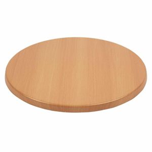 Bolero Pre-drilled Round Table Top Beech 600mm - GG642 - 3