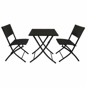 Bolero PE Wicker Folding Chair Set (Pack of 2) - GL303 - 3
