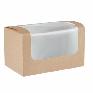 Colpac Compostable Kraft Sandwich Packs With PLA Window (Pack of 500) - FA385 - 1