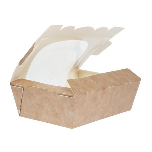 Colpac Zest Compostable Kraft Medium Salad Box 825ml/29oz (Pack of 250) - FA392 - 6